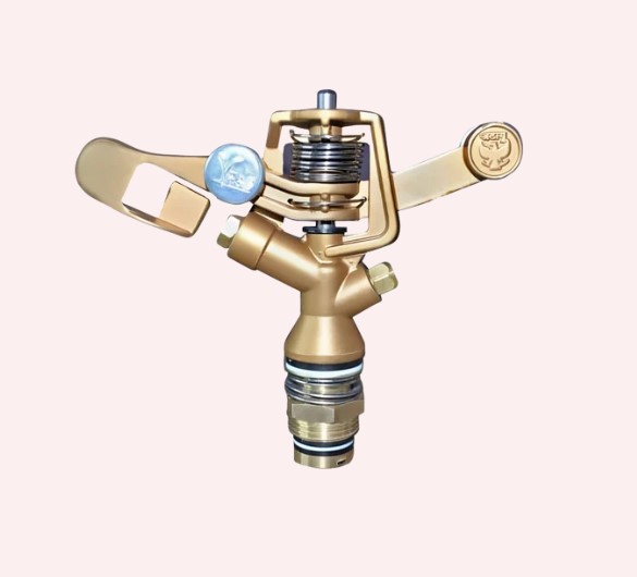 Brass Sprinkler Nozzles Adjustable Pattern, High Impact Irrigation Spray Nozzles for Lawn Garden Agricultural and Commercial Sprinkler Systems